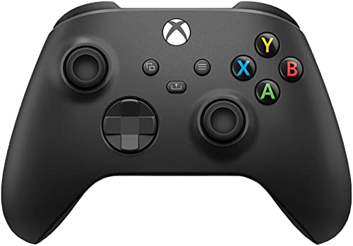 Microsoft Xbox Wireless Controller Carbon Black - Wireless & Bluetooth Connectivity - New Hybrid D-pad - New Share Button - Featuring Textured Grip - Easily Pair & Switch Between Devices