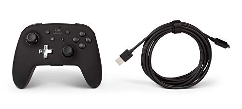 PowerA Enhanced Nintendo Switch Controller Wireless - Black, Rechargeable Pro Controller for Switch, Immersive Motion Control and Advanced Gaming Buttons