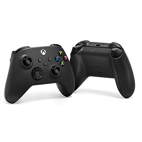 Microsoft Xbox Wireless Controller Carbon Black - Wireless & Bluetooth Connectivity - New Hybrid D-pad - New Share Button - Featuring Textured Grip - Easily Pair & Switch Between Devices