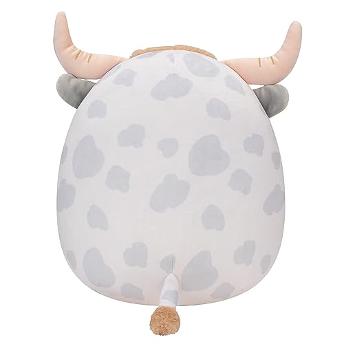 Squishmallows Original 12-Inch Borsa Spotted Highland Cow - Medium-Sized Ultrasoft Official Jazwares Plush