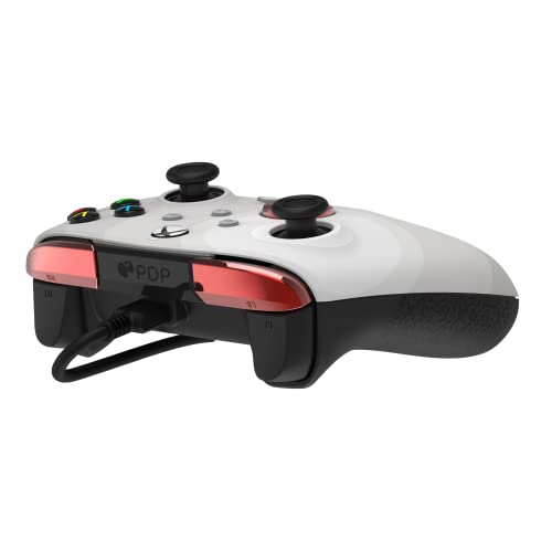 PDP Gaming REMATCH Advanced Wired Controller Licensed for Xbox Series X|S/Xbox One/PC, Customizable, App Supported - Radial White