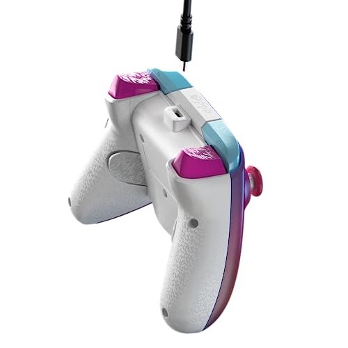 PDP Gaming REMATCH Advanced Wired Controller Licensed for Xbox Series X|S/Xbox One/PC, Customizable, App Supported - Pink Australian Opal (Amazon Exclusive)