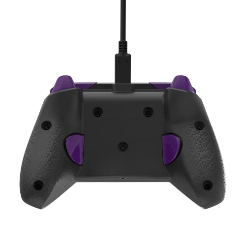 PDP Gaming REMATCH Advanced Wired Controller Licensed for Xbox Series X|S/Xbox One/PC, Customizable, App Supported - Purple Fade