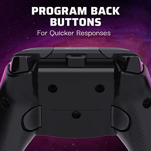 PDP Gaming REMATCH Advanced Wired Controller Licensed for Xbox Series X|S/Xbox One/PC, Customizable, App Supported - Ruby Swirl (Amazon Exclusive)