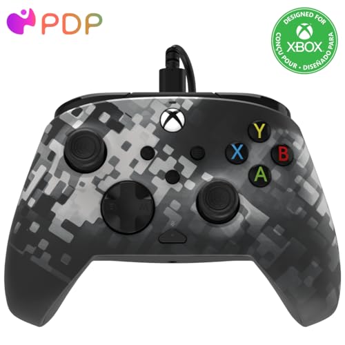 REMATCH Advanced Wired Controller Licensed for Xbox Series X|S, Xbox One, & Windows 10/11 PC: Glitch Black