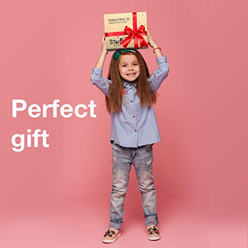 Stoie’s International Wooden Music Set, Percussion Kids Musical Instruments, Montessori Unique Play Toddler Musical Instruments for Kids Ages 3, 5, 9, 12- Baby Musical Toys, Baby Musical Instruments