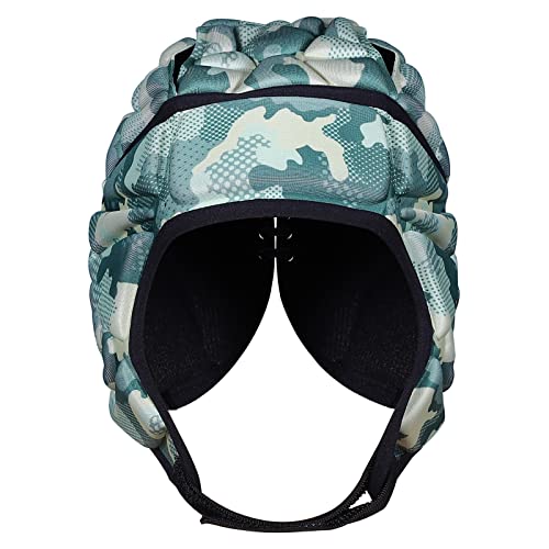 DGXINJUN Soft Shell Protective Headgear 7 V 7 Rugby Headguards Padding Padded Helmet Goalkeeper Adjustable Soccer Goalie Helmet Support Rugby Flag Football Helmet Youth Kids Adults