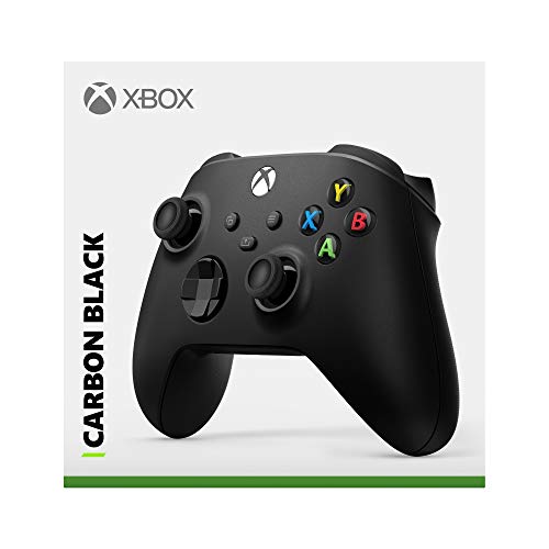 Microsoft Xbox Wireless Controller Carbon Black - Wireless & Bluetooth Connectivity - New Hybrid D-pad - New Share Button - Featuring Textured Grip - Easily Pair & Switch Between Devices