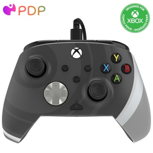 PDP Gaming REMATCH Advanced Wired Controller Licensed for Xbox Series X|S/Xbox One/PC, Customizable, App Supported - Radial Black