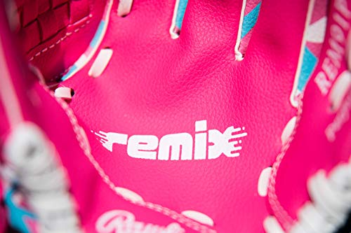 Rawlings | Remix T-Ball & Youth Baseball/Softball Glove | Sizes 9" - 10.5",Pink