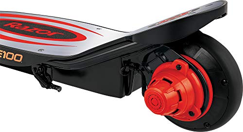 Razor Power Core E100 Electric Scooter for Kids Ages 8+ - 100w Hub Motor, 8" Pneumatic Tire, Up to 11 mph and 60 min Ride Time, For Riders up to 120 lbs