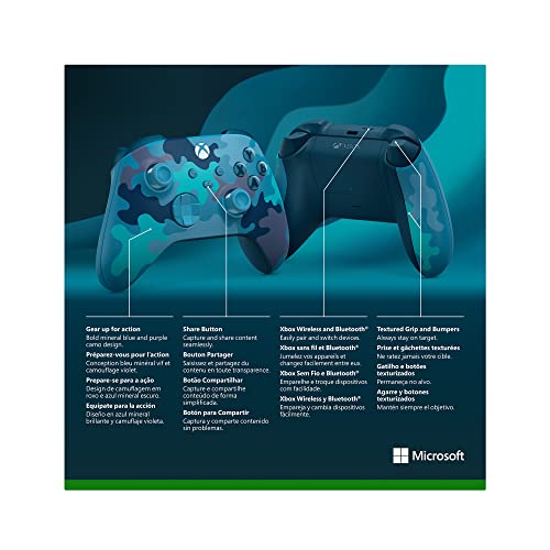 Xbox Special Edition Wireless Controller – Mineral Camo – Xbox Series X|S, Xbox One, and Windows Devices