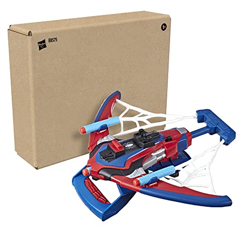 Marvel Spider-Man Web Shots Spiderbolt NERF Powered Blaster Toy, Fires Darts, 3 Darts, Kids 5+ Years (Amazon Exclusive)