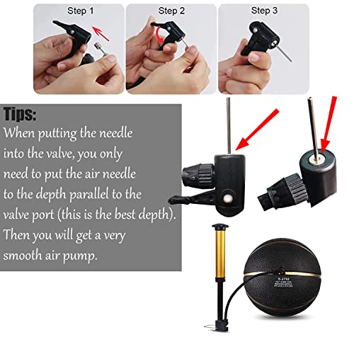 Senston 29.5'' Basketball Outdoor Indoor Rubber Basketball Ball Official Size 7 Street Basketball with Pump Red/Black