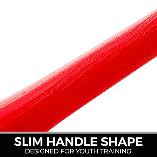 Franklin Sports Plastic Baseball Bat + Ball Set - MLB Kids Plastic Bats - Lightweight Kids Bat + Plastic Baseball Set - 30" Youth Baseball Bat - Red