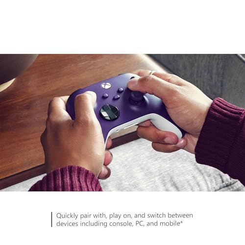 Microsoft Xbox Wireless Controller Astral Purple - Wireless & Bluetooth Connectivity - New Hybrid D-Pad - New Share Button - Featuring Textured Grip - Easily Pair & Switch Between Devices