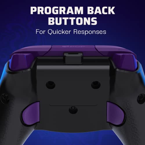 PDP Gaming REMATCH Advanced Wired Controller Licensed for Xbox Series X|S/Xbox One/PC, Customizable, App Supported - Purple Fade