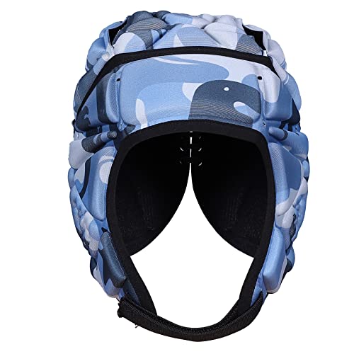 DGXINJUN Soft Shell Protective Headgear 7 V 7 Rugby Headguards Padding Padded Helmet Goalkeeper Adjustable Soccer Goalie Helmet Support Rugby Flag Football Helmet Youth Kids Adults
