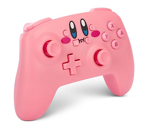 PowerA Wireless Nintendo Switch Controller - Kirby, AA Battery Powered (Battery Included), Nintendo Switch Pro Controller, Mappable Gaming Buttons, Officially Licensed by Nintendo