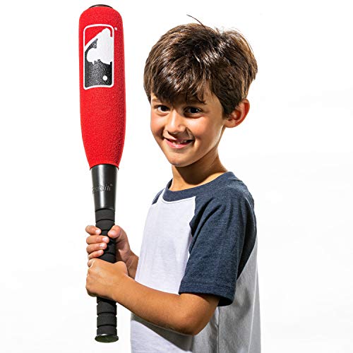 Franklin Sports MLB Kids Foam Baseball Bat + Ball Set - Jumbo Oversize Tball + Baseball Bat + Foam Ball for Kids + Toddlers - Red - 24"