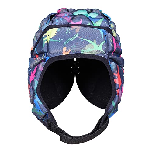 DGXINJUN Soft Shell Protective Headgear 7 V 7 Rugby Headguards Padding Padded Helmet Goalkeeper Adjustable Soccer Goalie Helmet Support Rugby Flag Football Helmet Youth Kids Adults