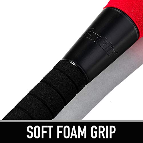 Franklin Sports MLB Kids Foam Baseball Bat + Ball Set - Jumbo Oversize Tball + Baseball Bat + Foam Ball for Kids + Toddlers - Red - 24"