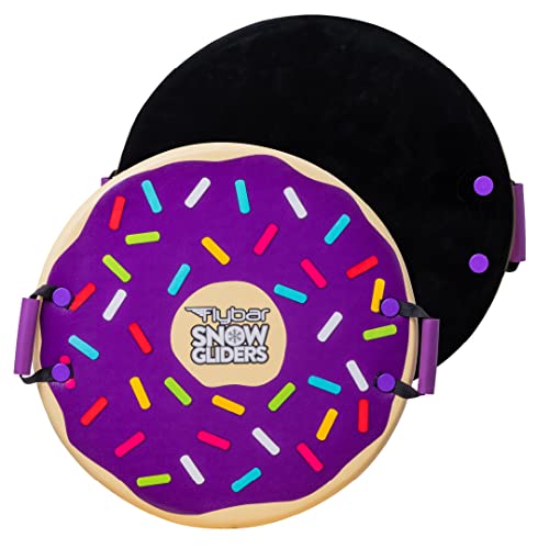 Flybar Snow Sled for Kids - Foam Saucer Disc Sled, Ages 6+, Easy Grip Handles, Durable with Slick Bottom & PE Core Build, Lightweight Sleds for Kids, Snow Toys for Kids Outdoor, Up to 110 lbs, 26"