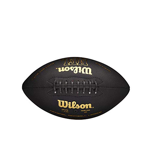 Wilson NFL Super Grip Composite Football - Junior Size, Black/Gold