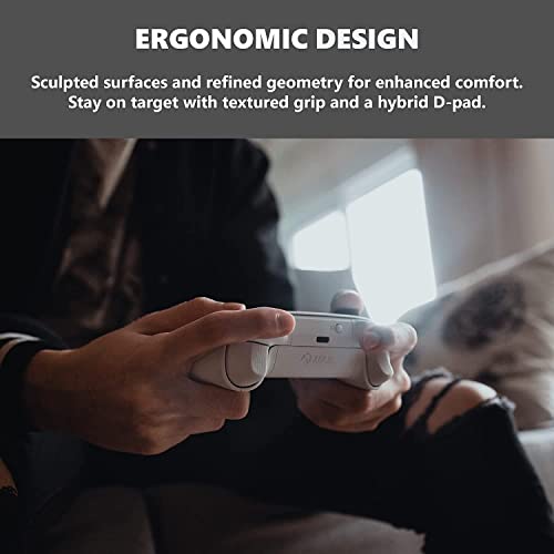 Microsoft Xbox Wireless Controller Robot White - Wireless & Bluetooth Connectivity - New Hybrid D-pad - New Share Button - Textured Grip - Easily Pair & Switch Between Devices