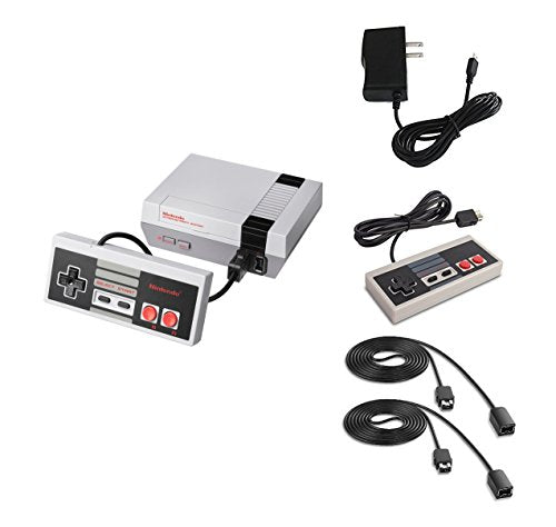 Nintendo NES Classic Edition Console Bundle with Extra Controller & Two 6' Controller Extension Cables
