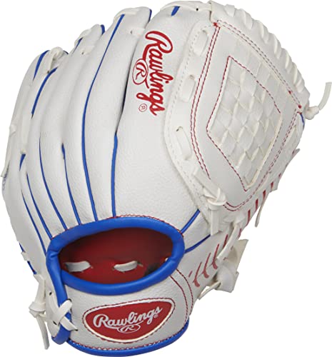 Rawlings | PLAYERS Series T-Ball & Youth Baseball Glove | Right Hand Throw | 9" | Baseball Theme