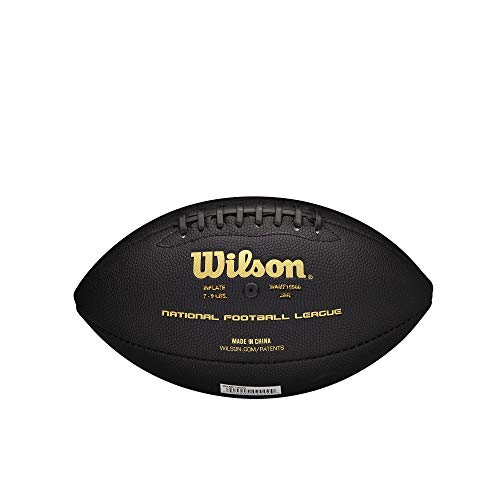 Wilson NFL Super Grip Composite Football - Junior Size, Black/Gold