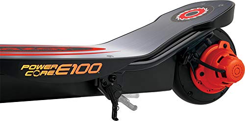 Razor Power Core E100 Electric Scooter for Kids Ages 8+ - 100w Hub Motor, 8" Pneumatic Tire, Up to 11 mph and 60 min Ride Time, For Riders up to 120 lbs