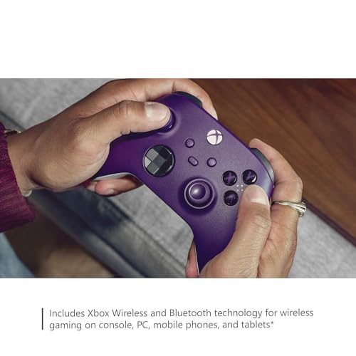 Microsoft Xbox Wireless Controller Astral Purple - Wireless & Bluetooth Connectivity - New Hybrid D-Pad - New Share Button - Featuring Textured Grip - Easily Pair & Switch Between Devices