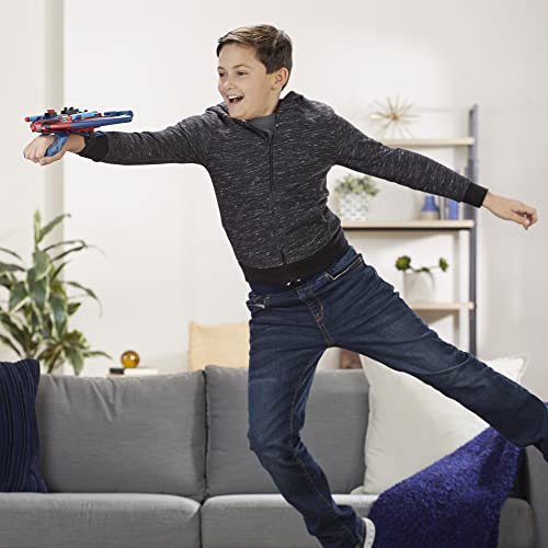 Marvel Spider-Man Web Shots Spiderbolt NERF Powered Blaster Toy, Fires Darts, 3 Darts, Kids 5+ Years (Amazon Exclusive)