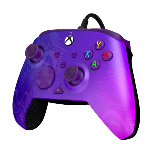 PDP Gaming REMATCH Advanced Wired Controller Licensed for Xbox Series X|S/Xbox One/PC, Customizable, App Supported - Purple Fade