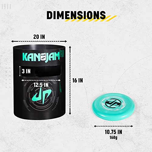 Kan Jam Original Disc Toss Game with 2 Disc Golf Basket Retrievers and 1 Disc Golf Disc - Outdoor Frisbee Golf, Frisbee Slam Game in USA, EPSN and Dude Perfect Designs