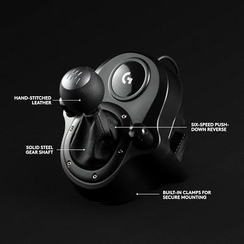 Logitech G29 Driving Force Racing Wheel and Pedals, Force Feedback, Real Leather + Logitech G Driving Force Shifter - For PS5, PS4 and PC, Mac - Black