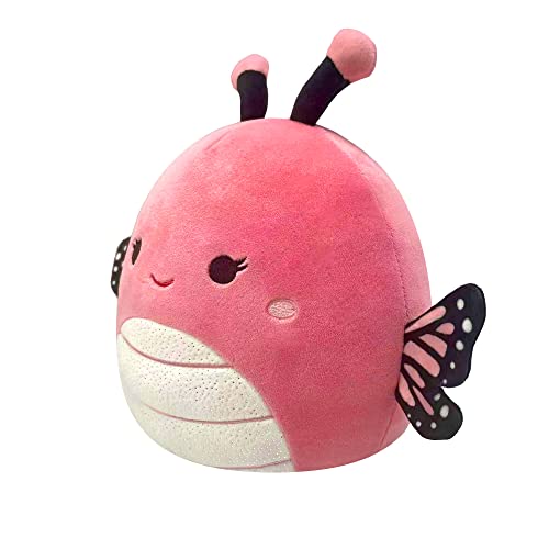 Squishmallows Original 14-Inch Andreina Pink Monarch Butterfly with White Sparkle Belly - Large Ultrasoft Official Jazwares Plush
