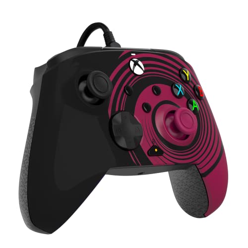PDP Gaming REMATCH Advanced Wired Controller Licensed for Xbox Series X|S/Xbox One/PC, Customizable, App Supported - Ruby Swirl (Amazon Exclusive)