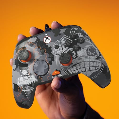 PDP REMATCH GLOW Wired Xbox Controller, Licensed by Microsoft for Xbox, Monkey Bomb Call of Duty