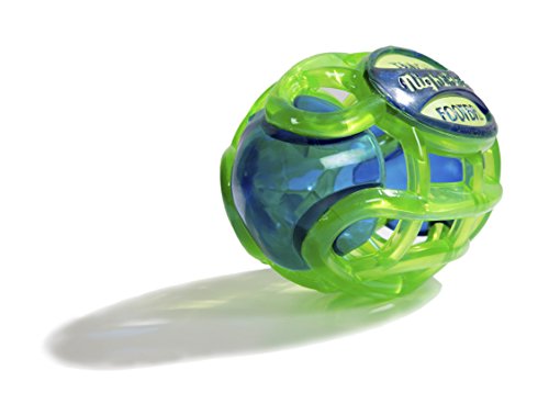 Tangle NightBall Glow in the Dark Light Up LED Football, Green with Blue
