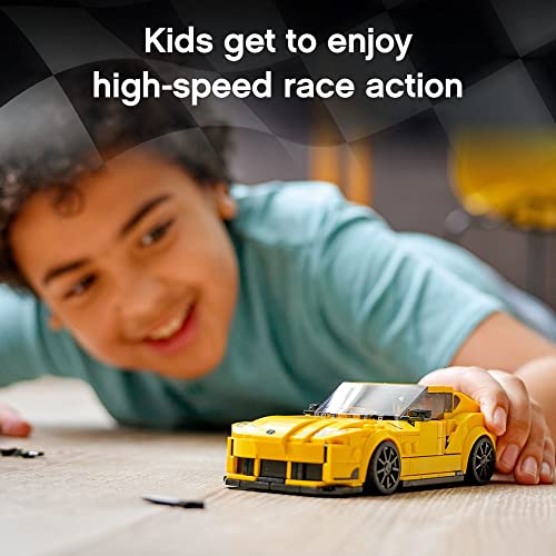 LEGO Speed Champions Toyota GR Supra 76901 Collectible Sports Car Toy Building Set with Racing Driver Minifigure