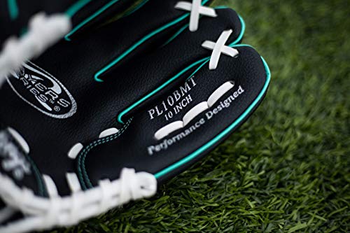Rawlings | PLAYERS Series T-Ball & Youth Baseball Glove | Right Hand Throw | 10" | Black/Mint/White