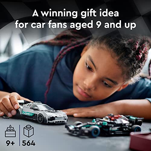Lego Speed Champions Mercedes-AMG F1 W12 E 76909 Performance & Project One Toy Car Set, Mercedes Model Car Building Kit, Collectible Race Car Toy, Great Car Gift for Kids and Teens