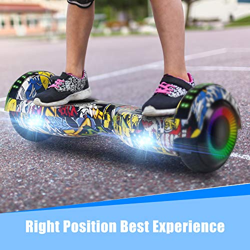 FLYING-ANT Hoverboards UL Certified 6.5 Smart Scooter Two-Wheel self Balancing Electric Scooter Light Free Bag and Charger Included