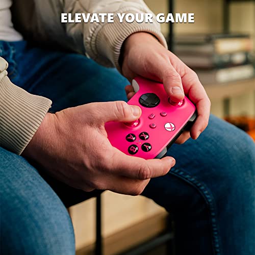 Xbox Wireless Controller Deep Pink - Wireless & Bluetooth Connectivity - New Hybrid D-Pad - New Share Button - Featuring Textured Grip - Easily Pair & Switch Between Devices