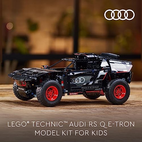 LEGO Technic Audi RS Q e-tron 42160 Advanced Building Kit for Kids Ages 10 and Up, This Remote Controlled Car Toy Features App-Controlled Steering and Makes a Great Gift for Kids Who Love Engineering