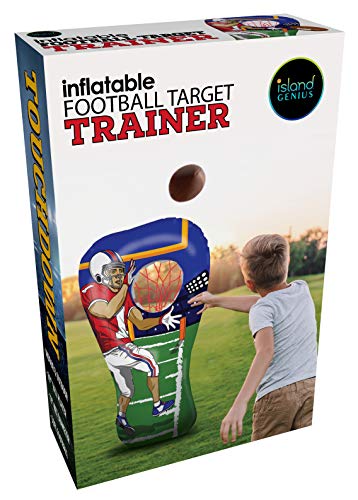 Island Genius Inflatable Football Toss Target Party Game, Sports Toys Gear and Gifts for Kids Boys Girls and Family