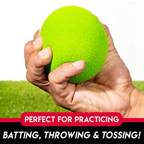 Franklin Sports MLB Kids Foam Baseball Bat + Ball Set - Toy Bat + Foam Ball Set for Kids + Toddlers - Standard Barrel - Green - 27"